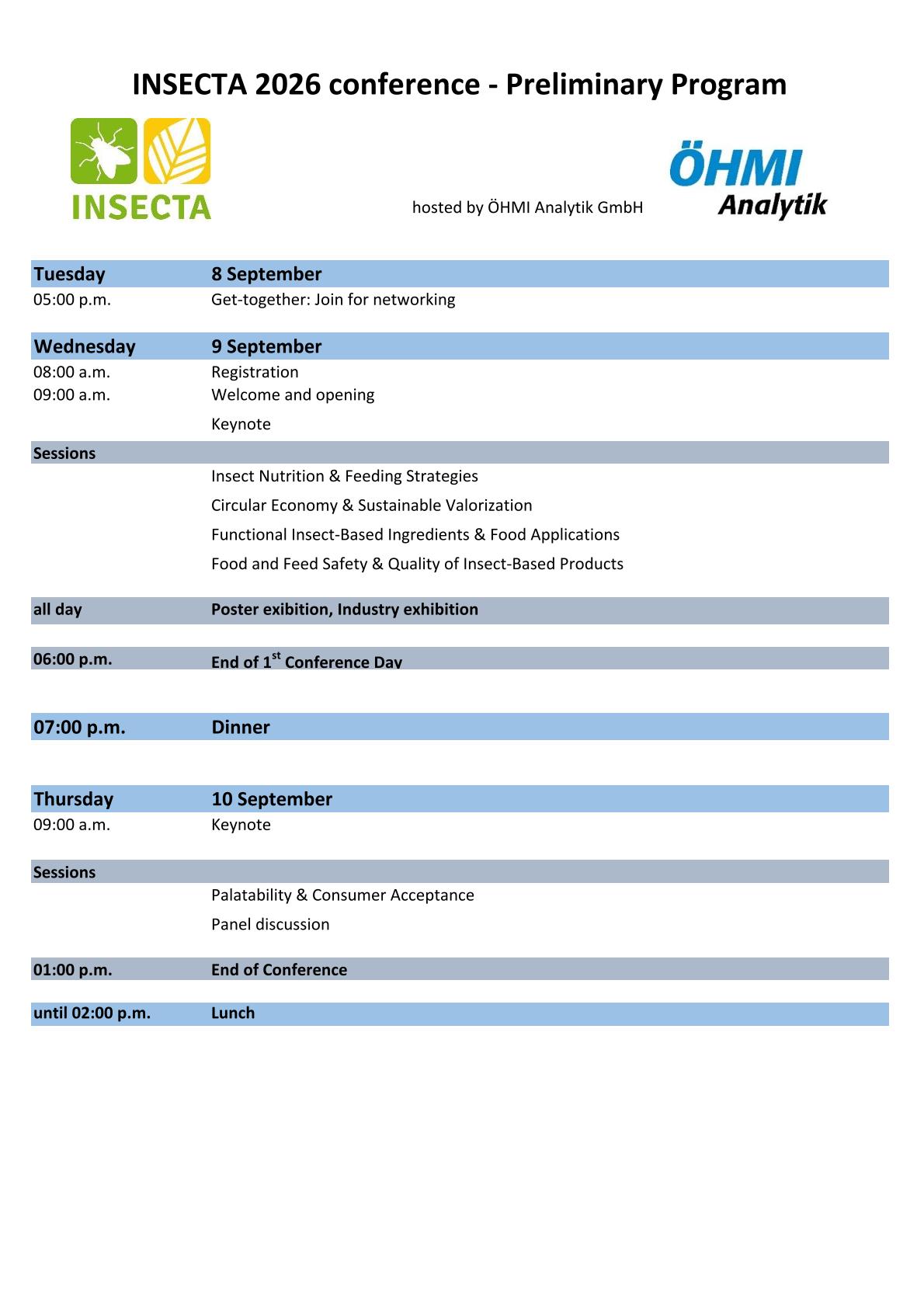 Programm 2026 INSECTA 20260511 preliminary program